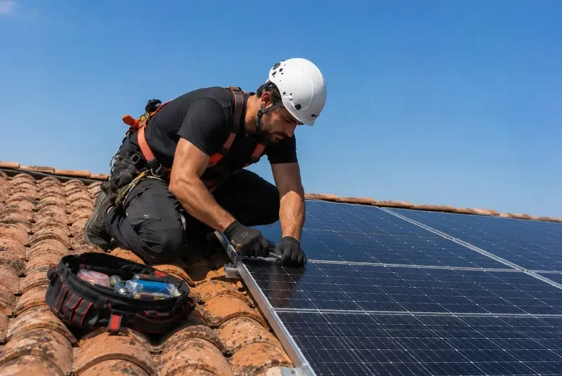 Maintenance et monitoring de panneaux solaires à Vernioz