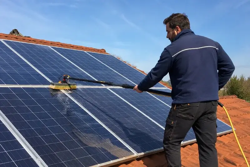 Nettoyage et entretien de panneaux solaires à Vernioz